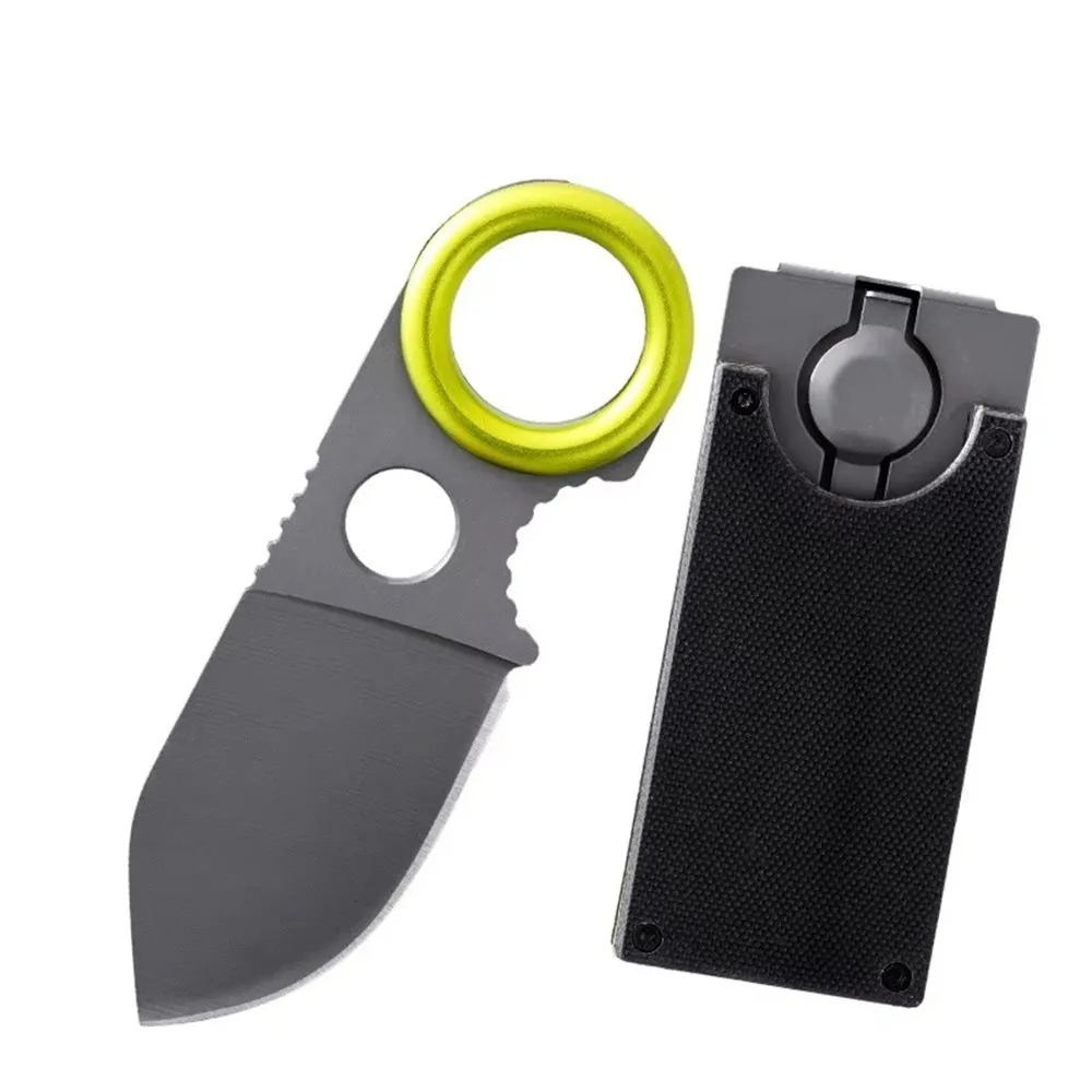 Edc Concealed Carry Knife - Mini EDC Nóż Pierścieniowy ze Stałą