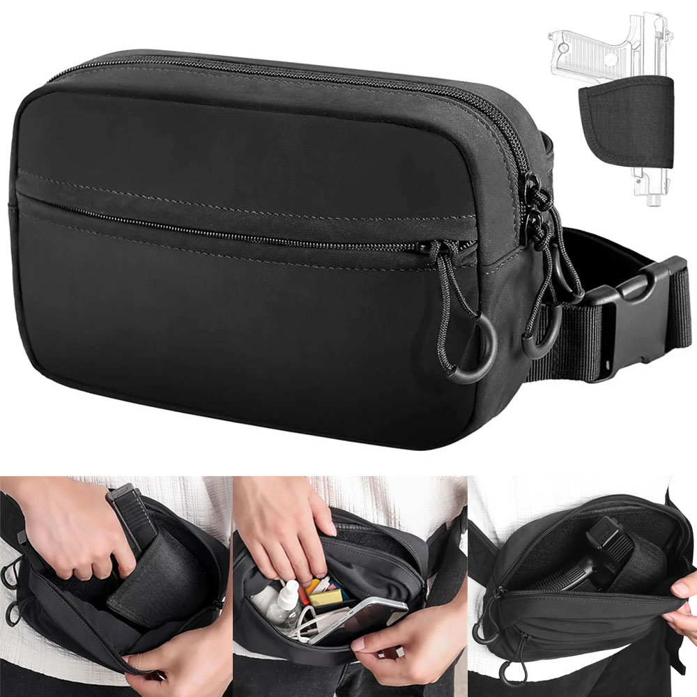 Edc Concealed Carry Fanny Pack - Uniwersalna torba na pistolet do noszenia