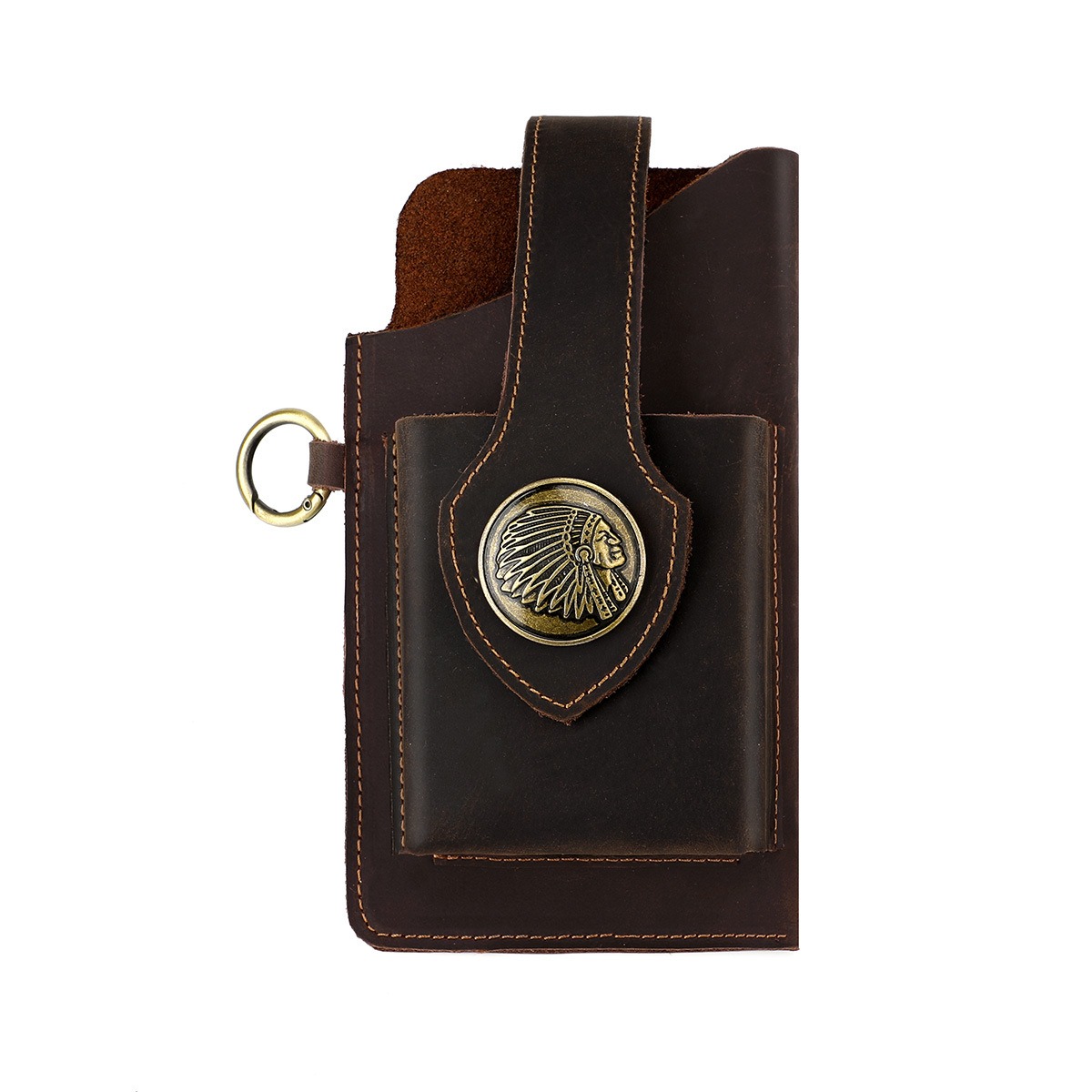 Edc Car Carry - Męska skórzana kabura na pasek, do