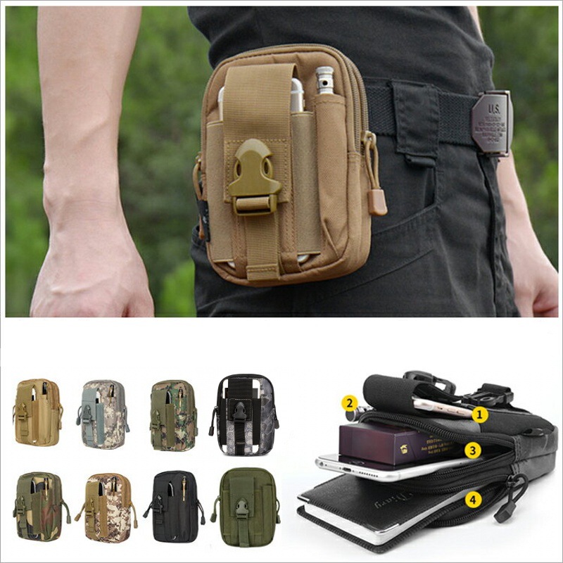 Edc Carry Belt Pouch - Mała saszetka Molle saszetka biodrowa uchwyt