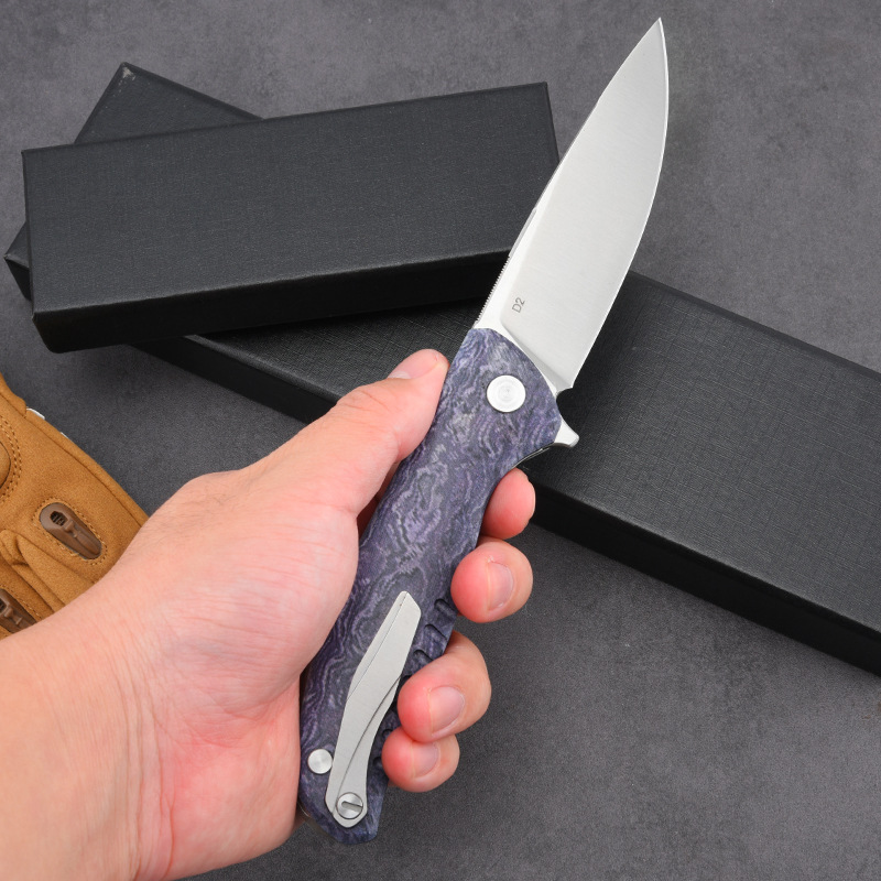 Składany nóż kieszonkowy D2 do – Edc Carry Pocket Knife recenzja i cena