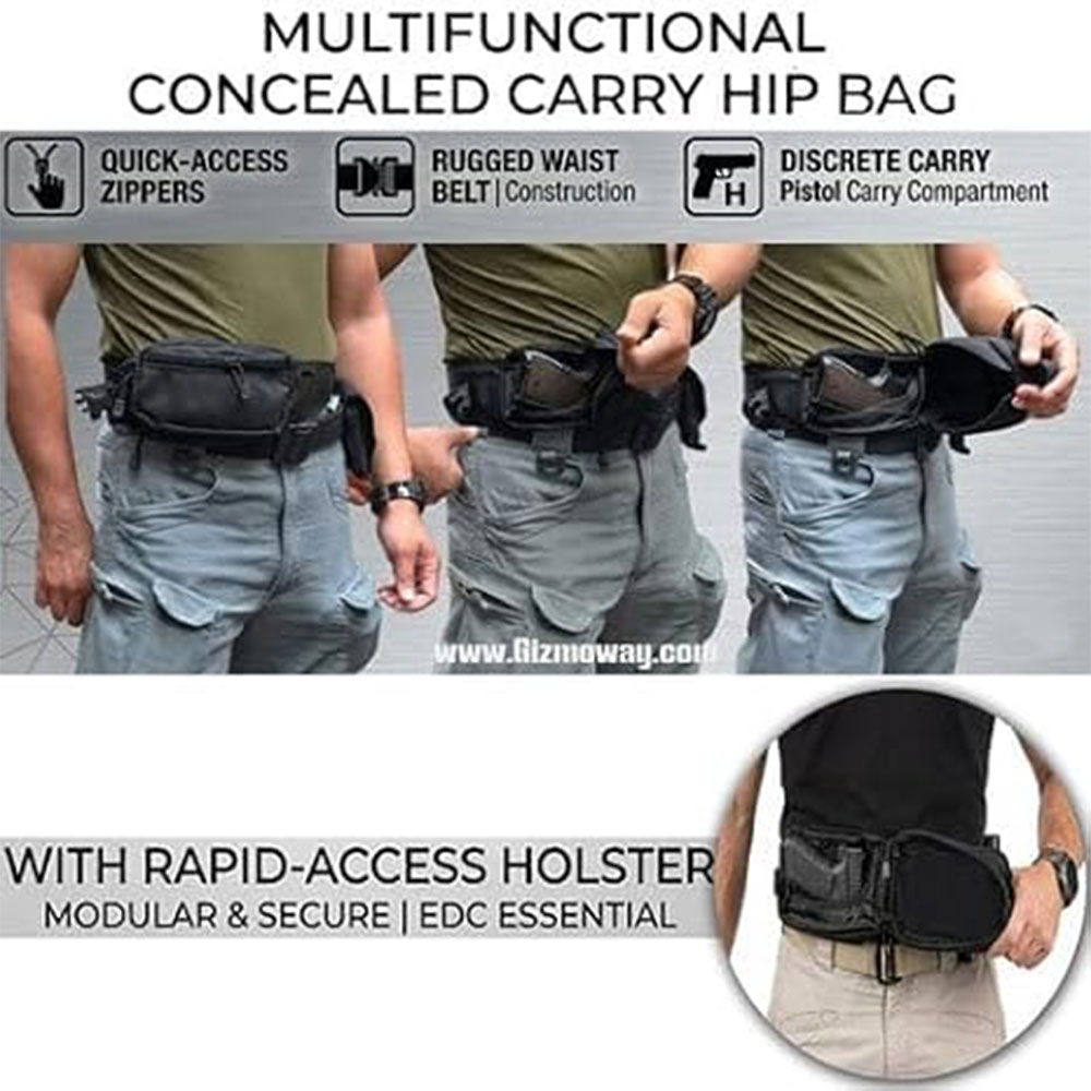 Taktyczna torba na pistolet, t – Edc Concealed Carry Fanny Pack recenzja i cena
