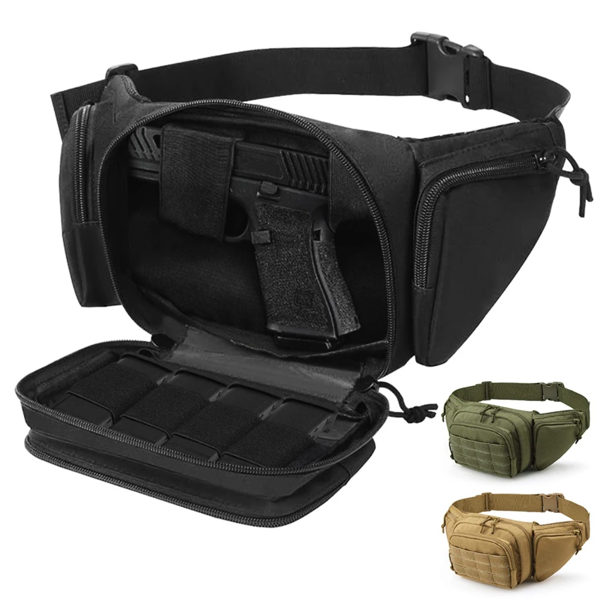 Torba taktyczna MOLLE do ukryt – Edc Concealed Carry Fanny Pack recenzja i cena