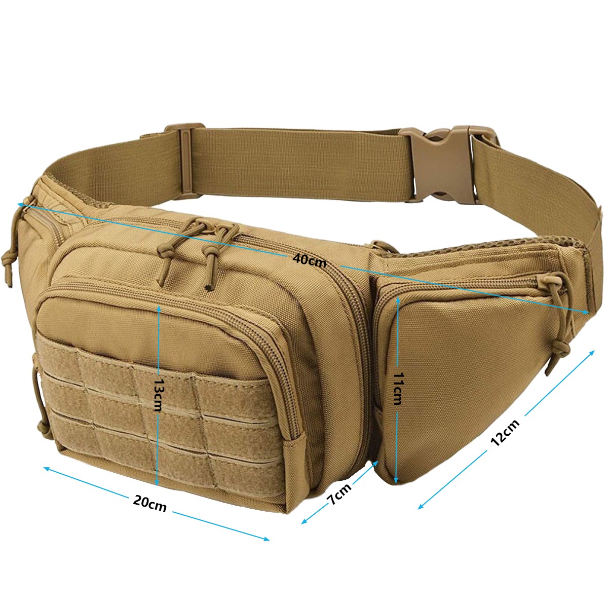Torba taktyczna MOLLE do ukryt – Edc Concealed Carry Fanny Pack recenzja i cena