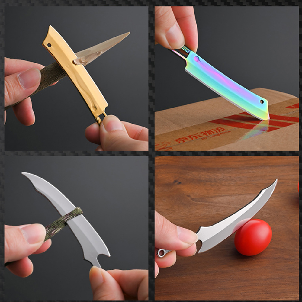 Mini nóż tytanowy - przenośny  – Edc Carry Pocket Knife recenzja i cena