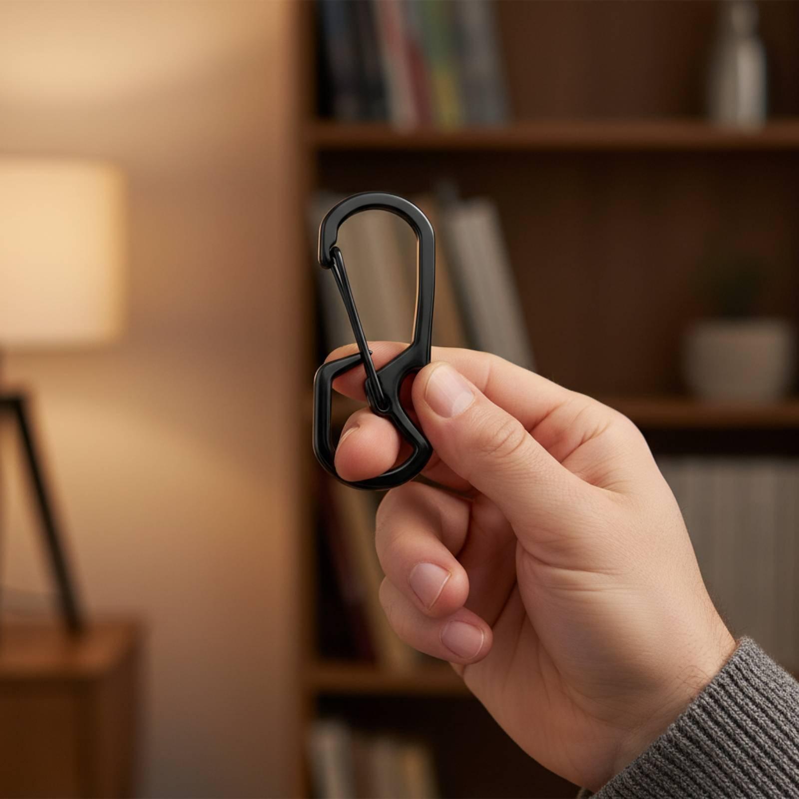 Matowy czarny metalowy brelok  – Edc Carry Clip recenzja i cena