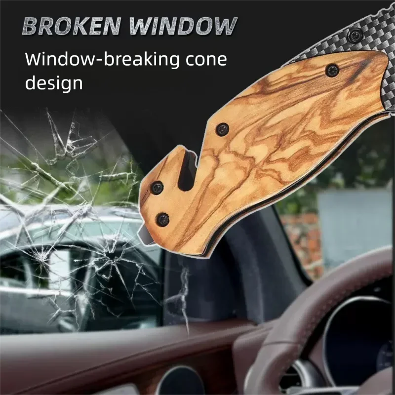 Składany nóż ze wzorem damasce – Edc Concealed Carry Knife recenzja i cena